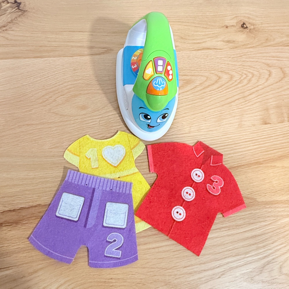 Leapfrog Colorful Toy Iron with Felt Clothes